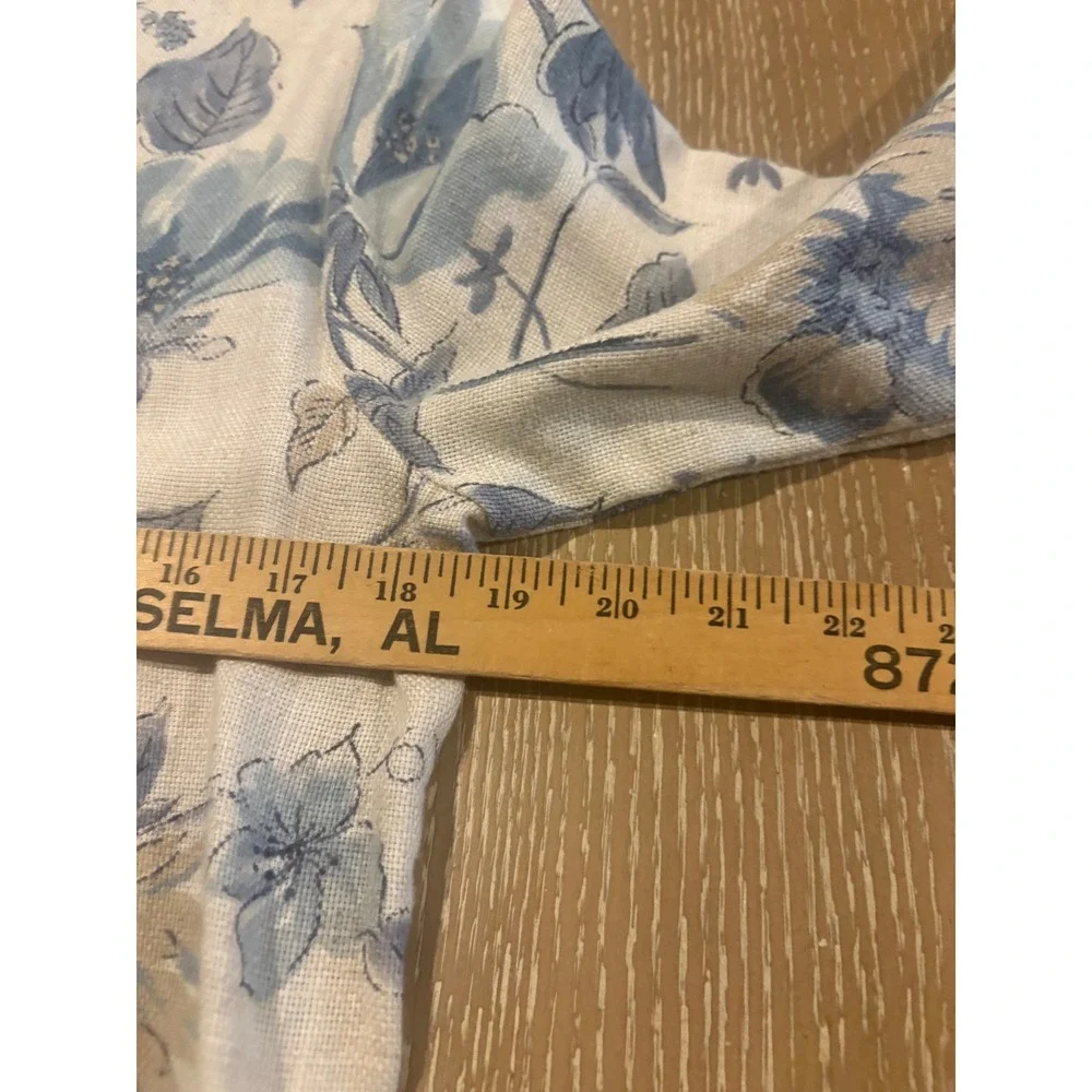 Vintage Joanna Floral Flax Blend Blazer Womens‎ Small Cottagecore Jacket EUC